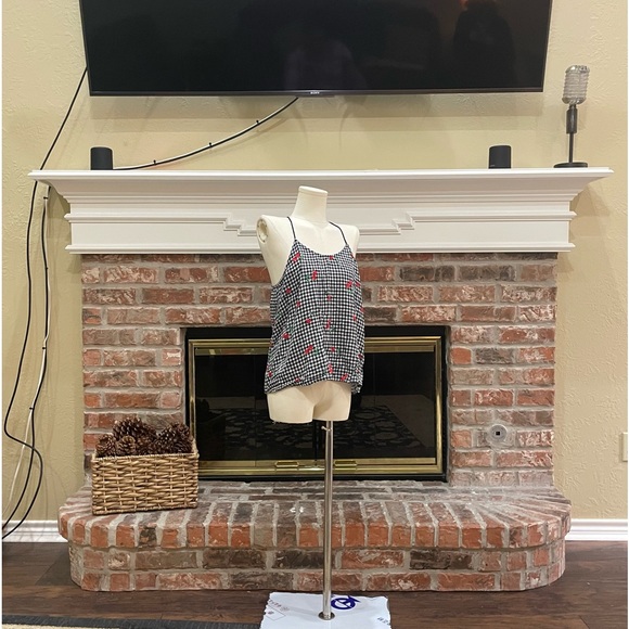 SOLD Vintage Y2K checkered cherry print spaghetti strap tank top / S / EUC - Picture 7 of 9